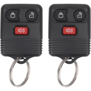 Keyless Entry Remote Key Fob Compatible For Ford F150 For F250 For F350 For Escape For Expedition For Explorer For Ranger, For Lincoln, For Mercury, For Mazda and More, Replacement For CWTWB1U331 For CWTWB1U345, 3 Button (Pack of 2)