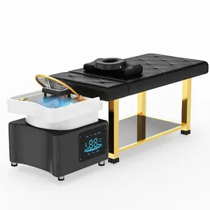 Head Spa Bed Hair Washing Shampoo Massage Bed with Water Cycle Salon Equipment for Beauty Head Spa Constant Temperature System