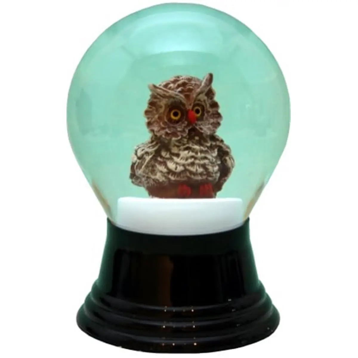 212 MAIN Perzy Snowglobe - 80mm Medium Owl Figurine Ornament, Festive Home Decor, Living Room Decoration, Indoor Display Piece