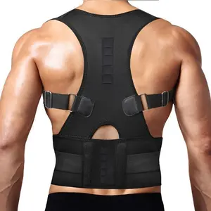 Magnetic back brace posture corrector — adjustable support for neck, shoulder, upper and lower back pain relief; healthcare tool for improved benefits; waist abdominal belt/waist trainer belt