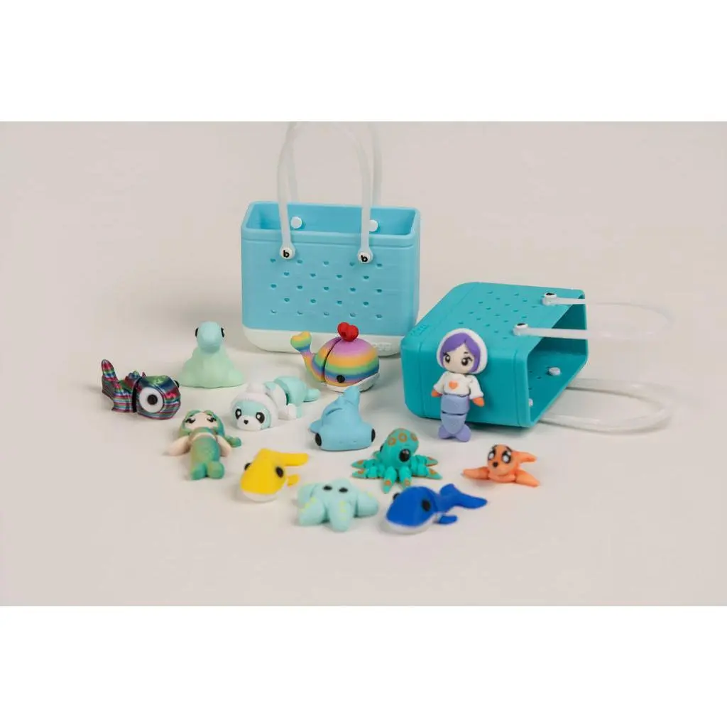 Focus & Attention Fidget Animal Bag | 5 Mini Articulated Sensory Animals with B.bag
