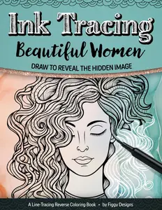 Ink Tracing Coloring Books (7 books Collection) | Ink Tracing Beautiful Women | Ink Tracing Mushrooms | Ink Tracing Mandala Patterns |  Ink Tracing Landscapes | Ink Tracing Botanicals | Ink Tracing Ancient Cities