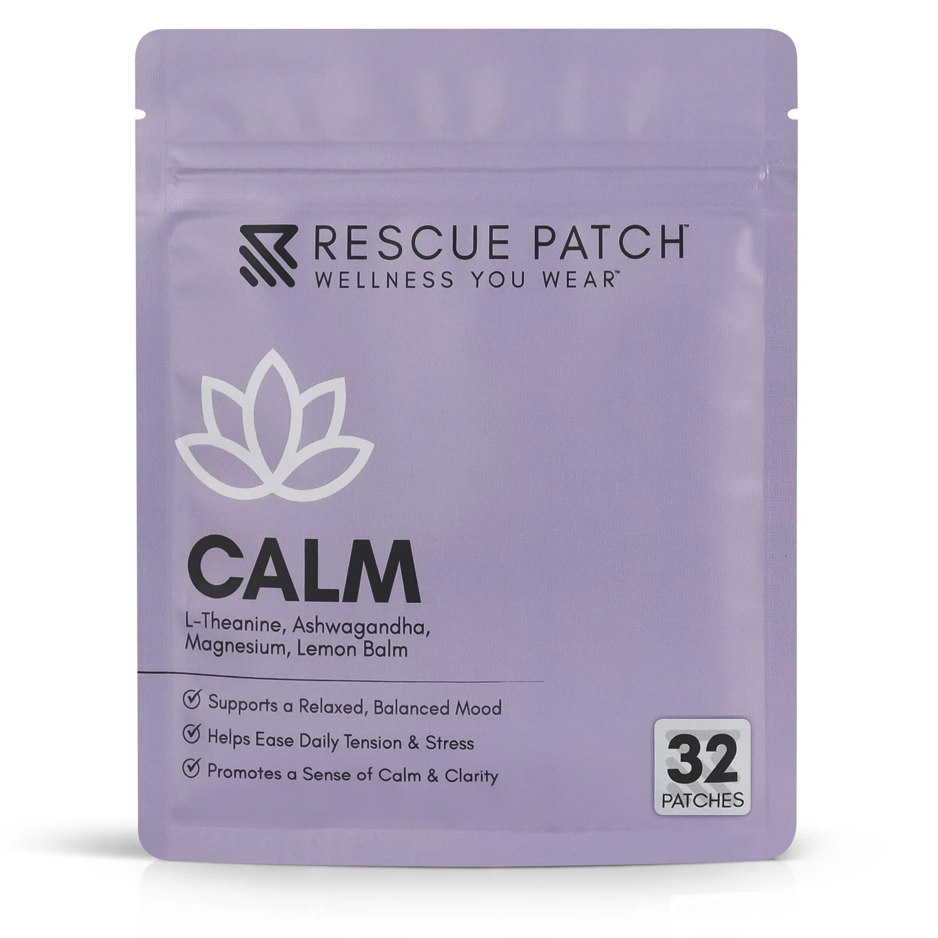 Calm Patches for Adults with Ashwagandha, Aromatherapy Patches, Relaxation Wellness, Calming Patch for Women and Men, Herbal Blend Relax Patch, Zen Mood Support, 32 Count
