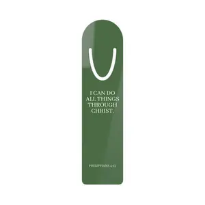 Christian Bookmark — “I Can Do All Things Through Christ” Philippians 4:13 Inspirational Bookmark