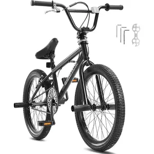 Father's Day Gift VEVOR BMX Bike, 18/20/24-Inch Wheel Freestyle & Race Bike with 360 Rotor and 4 Pegs, Beginner to Advanced BMX Bicycles for Teens