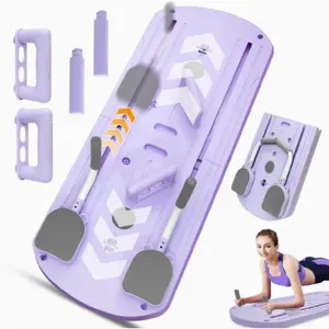 Smart Pilates Abdominal Training Board for Women, Ergonomic Push-Up Stand with Adjustable Resistance Bands, Core Shaping Machine Perfect for Home Gym Core Exercise