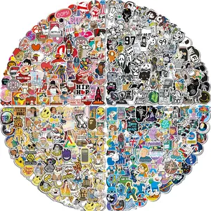 Stickers Pack, 400 PCS Cool Stickers Decals, Random Sticker for Waterbottles Laptop Computer Vinyl Waterproof Sticker, Skateboard Stickers for Adults