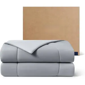 (R) Evercool(R) Cooling Comforter, /Cali , Blanket for Hot Sleepers, All Season Bedding to Keep Cool for Night Sweats, Breathable Lightweight Blanket, 106x90 Inches, Cool Gray