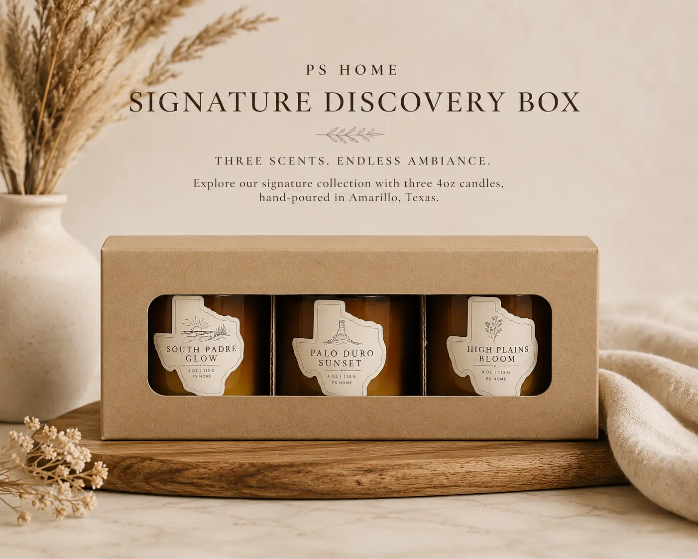 Discovery Box - Beeswax + Tallow Candle Sampler