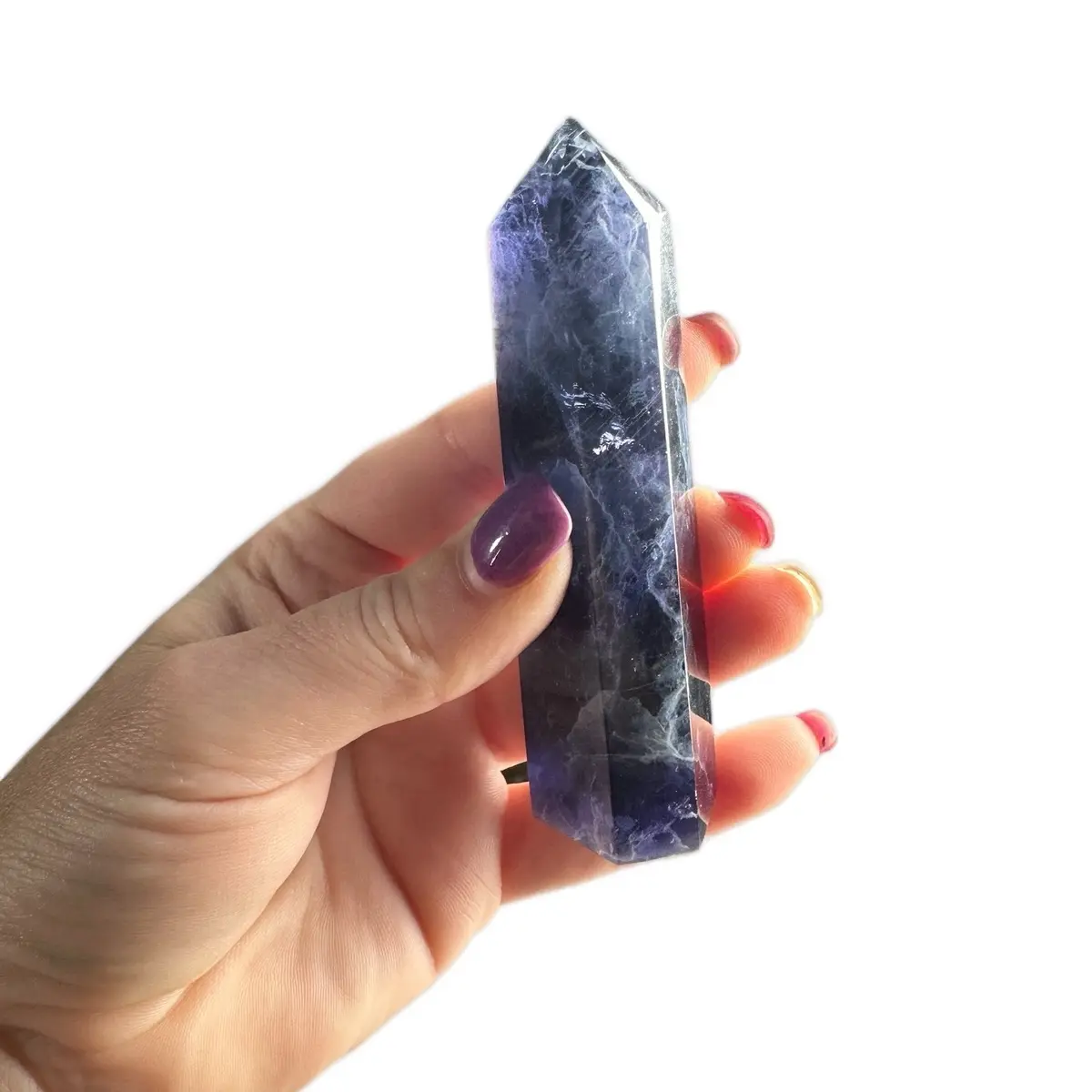 Gorgeous deep Blue Fluorite 4-inch Tower