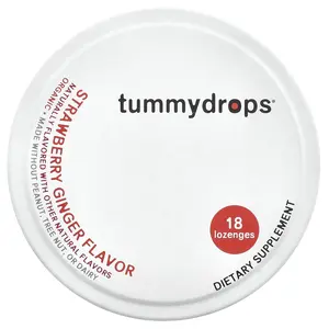 Tummydrops Organic Drops, Strawberry Ginger , 18 Lozenges Tummydrops Organic Drops, Strawberry Ginger , 18 Lozenges