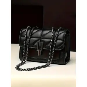 2026 Women's Fashion Chain Strap Quilted Crossbody Bag, 2024 New Style Casual Versatile Classic Shoulder Bag for Daily Used, Trendy All-match Commuter Bag