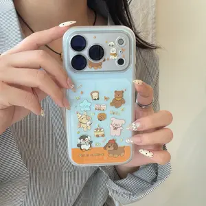 Cute Bear Rabbit Design Phone Case Protection for Apple iPhone 17 Series, Compatible with iPhone 17/17pro/17promax/iPhone 16/16pro/16promax/iPhone 15/15pro/15promax