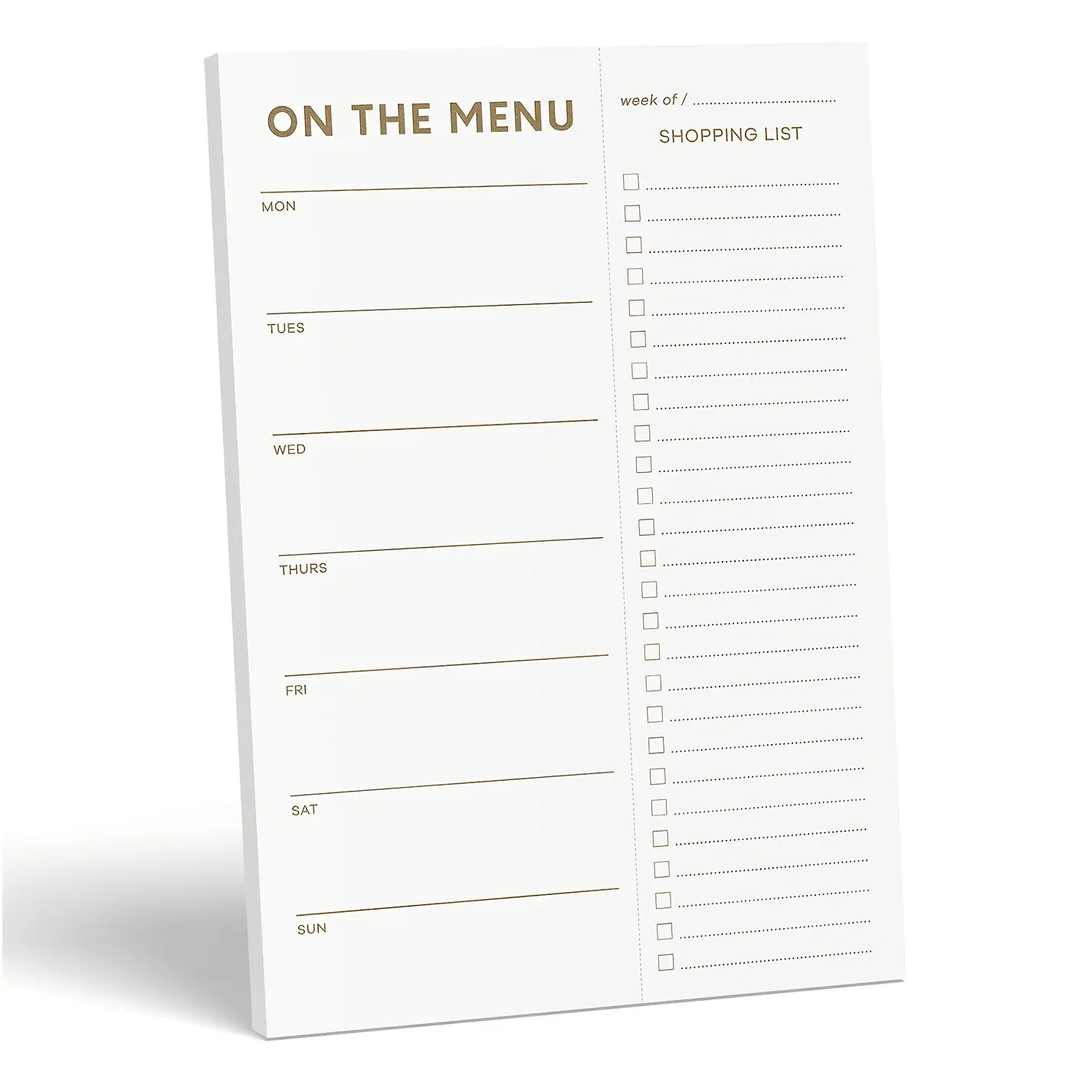 Dietary Planning Notebook, Tear-Off Shopping Lists, Weekly Weight Loss Menu Planner, Family Dinner List Organizer, Convenient Recording, Weekly Meal Planner