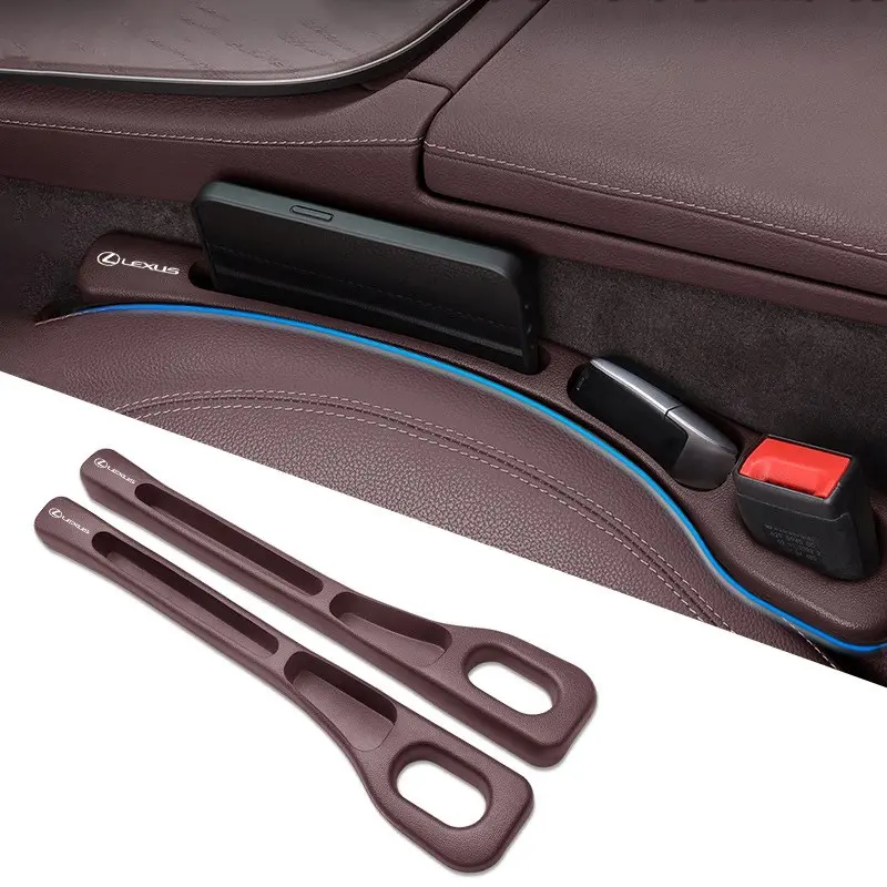 2pcs Car Seat Gap Filler, Side Seam Leak-Proof Strip, Protector Holder Accessories for Lexus Rx Gx460 Gx Is250 Rx400h Ux250h Rx350 Lx570 Lx600, Easy Installation