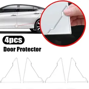 Transparent Car Door Corner Protector Pad, Anti-Scratch & Shockproof Guard, Self-Adhesive Rubber Edge Protection for Various Vehicle Models