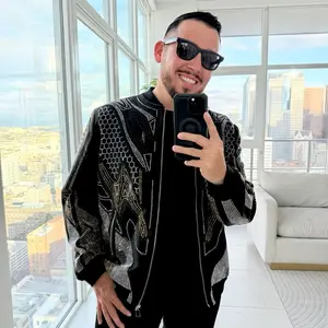 HONEYCOMB RHINESTONE JACKET (SLIMFIT)