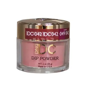 DND DC Dip 042 Red Cherry - 1.6 oz, Long Lasting Nail Art DIY for Women & Girls, Quick Dry Manicure Tool, Beautiful Radiant Nails, Spring 2026 Nail Care Nail Polish Cosmetic Cutics Acrylic Powder Polish Color Flawless Salon
