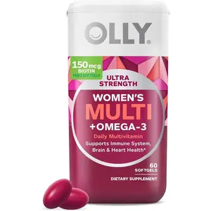 OLLY Ultra Strength Women's Multi Softgels, Overall Health and Immune Support