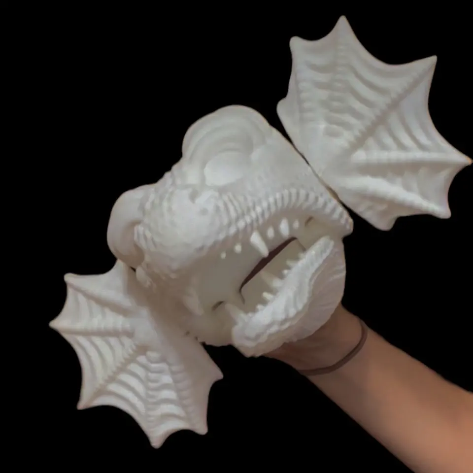 Dragon Puppet DIY kit, paper dragon lovers