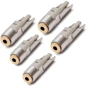 Stainless Steel Pig Waterer,NPT 1/2" Automatic Pig Nipple Drinker Feeder Waterer (5 pcs)