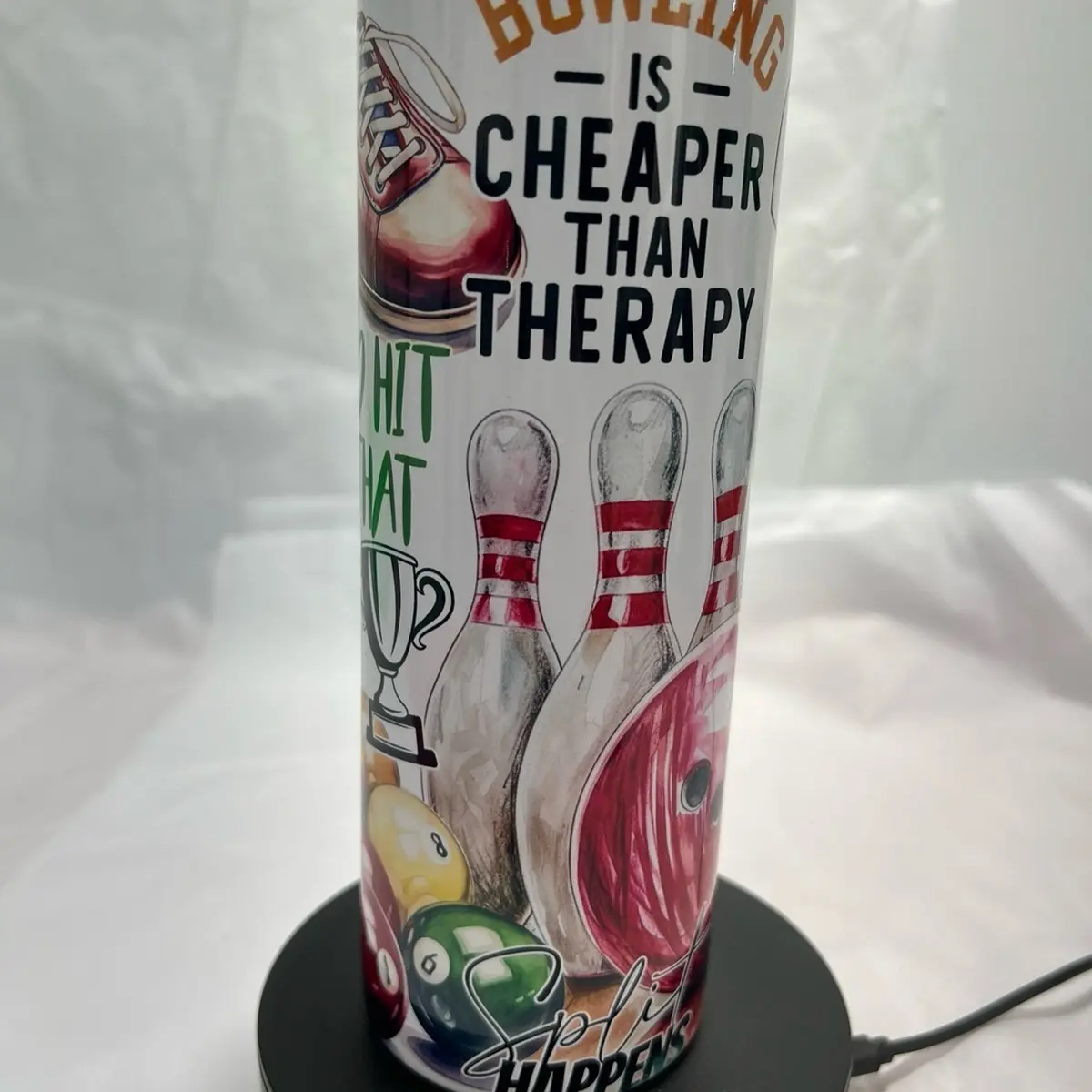 Bowling Skinny Tumbler - Perfect for On-The-Go Hydration - Drinkware, Bottle