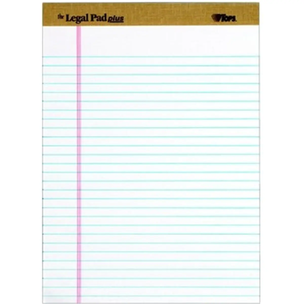 Legal Pad 71533, Ruled White Office Paper, Letr-Trim Perforation, Heavyweight Backboard, Added Stability, 12-Pack Office Stationery