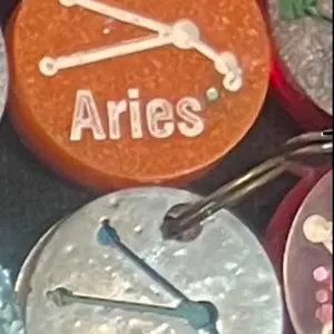 Enchanting Handmade Zodiac Keychains for Astrology Lovers ARIES DESIGN 1 CHARM