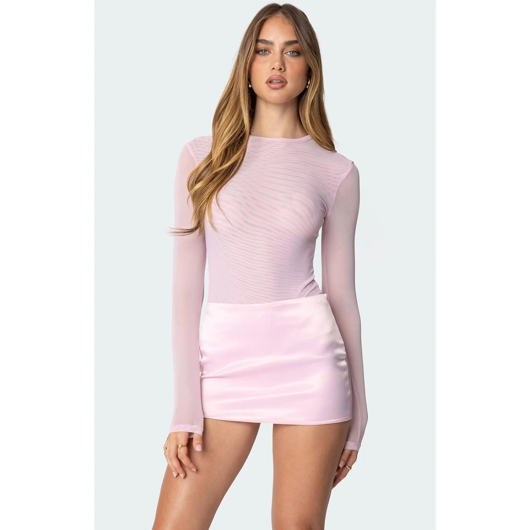 Edikted Women's Clio Mesh Bodysuit
