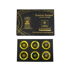 EMF-Reducing Stickers,Multi-Device Protective Stickers,Sleek Gold/Silver Finish for Phones,Laptops,AirPods,6pcs