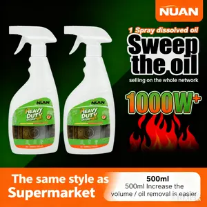 NUAN Heavy Duty Kitchen Cleaner – Instant Grease & Oil Removal from Stoves & Appliances