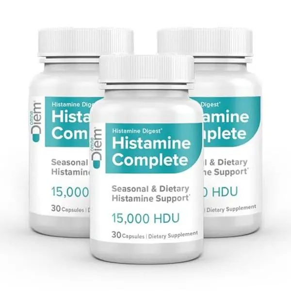 Natural DAO (Diamine Oxidase) Dietary Histamine Support Supplement - 3-Pack Multi-Pack (30-Caps Each) Natural Ingredients Gut Soother, Histamine Management, Nettle+C Immune Boost, Seasonal Allergies Relief, Prop 65 Safe