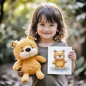 YukiWoolenPet - Custom Plush Toy from Your Drawing – Personalized Gift Keepsake – Turn Artwork into Stuffed Animal