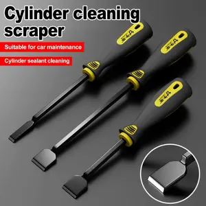 Cylinder Scraper High Hardness Formed Design with Ergonomic Handle Gasket Scraper Tool for Engine Sealant Removal