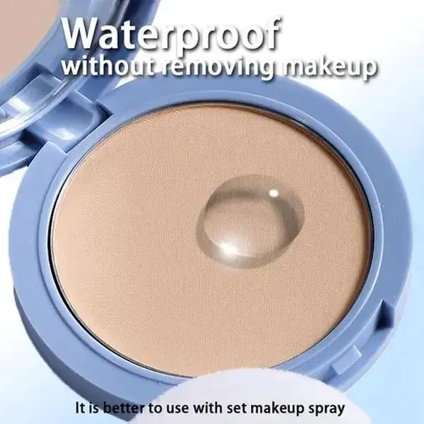 2 Pack Summer Oil Control Matte Perfections PressedPowder-Waterproof Face Powder,Oil Control FacePressed Powder,Waterproof SettingPowder,Waterproof Long Lasting Finishing Powder