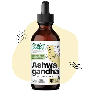 Ashwagandha Drops for Dogs - Calming Care with Ashwagandha Root Tincture - Liquid Alternative to Calming Chews for Dogs' Composure & Relaxation - Canine Vitamins and Supplements - 4 oz