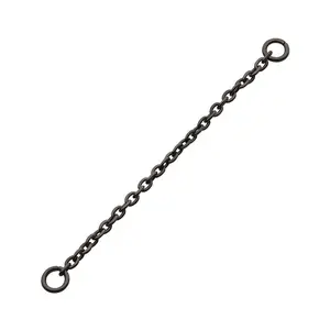 Black PVD Rolo Titanium Nose & Cartilage Piercing Chain