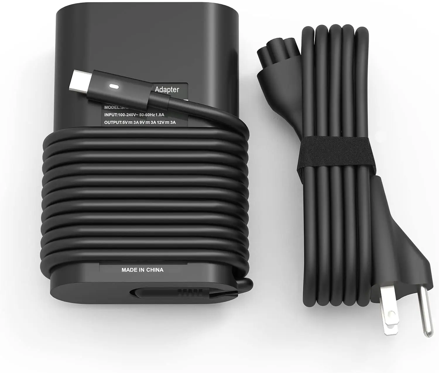 FTS 65W USB-C Powered Laptop Charger for Dell XPS, Latitude Models 7275, 7370, 5420, 5285, 5290, 5520 | Type-C Adapter