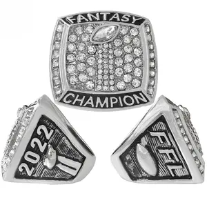 2012 fantasy football championship ring,fashion  metal  large ring jewelry gift box gift