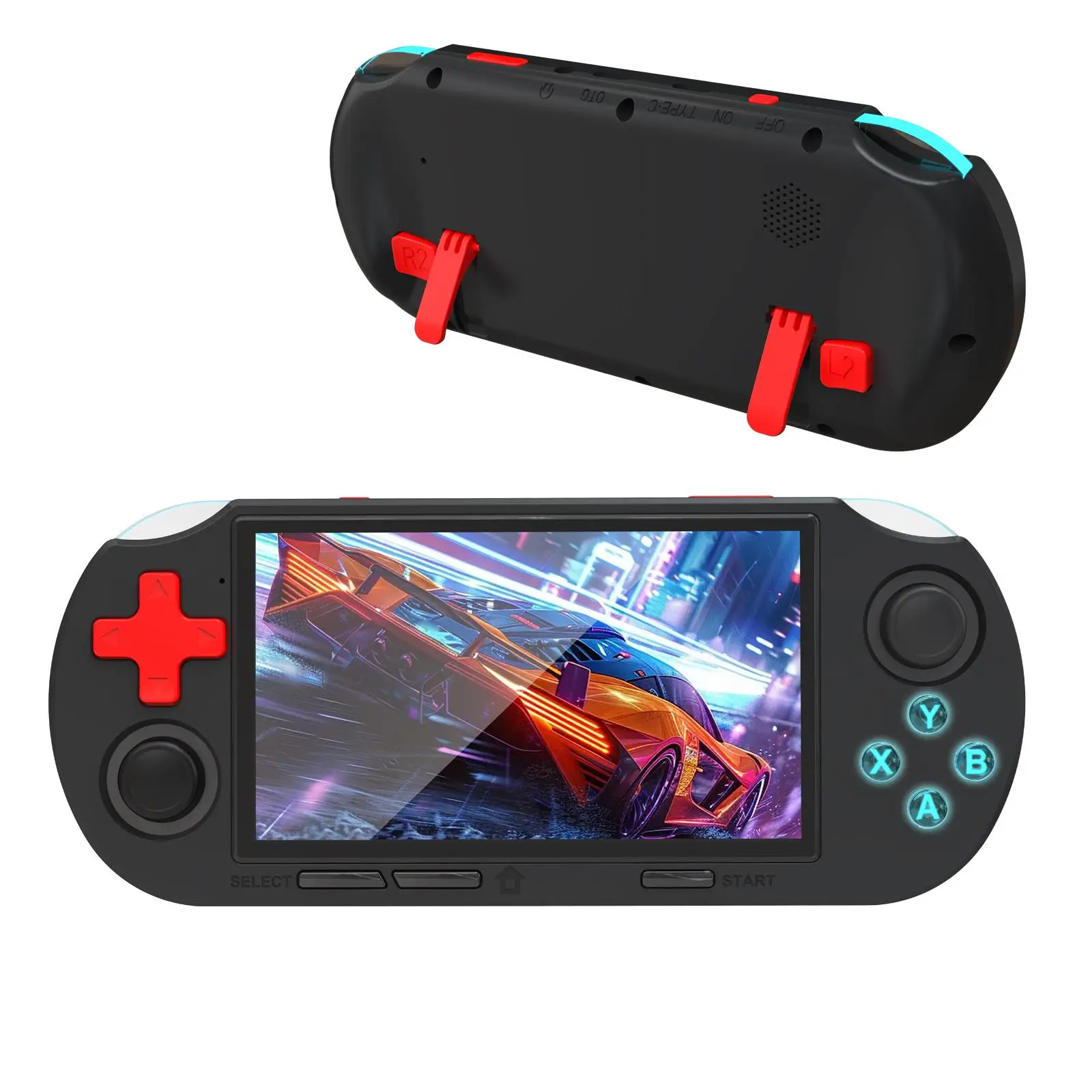 YLW Retro Handheld Game Console, 4.5 Inch IPS Screen Games Machine, Wireless Mini Portable Game Player, Gaming & Consoles for Boy Gift