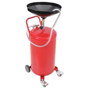 【GARVEE】Industrial Portable Waste Oil Drainers available in 8, 18, and 20 Gallon capacities, featuring adjustable design and included funnel for efficient oil collection and handling.