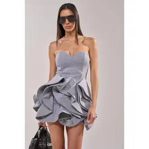 CONCRETE BLOOM MINI DRESS