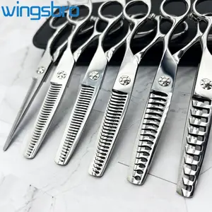 wingsbro 6.7 inches Haircutting Scissors, Silver Hairdressing Thinning Scissors for Salon Barber and Home Use