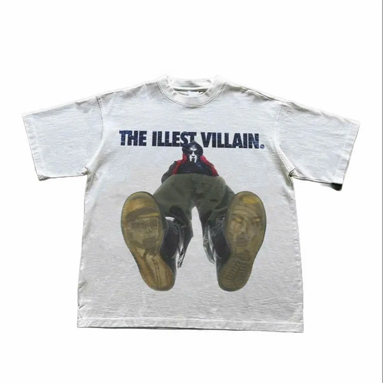 Women's MF Doom The Illest Villain Cotton Graphic T-Shirt - Classic Crewneck Graphic Shirts for Him or Her