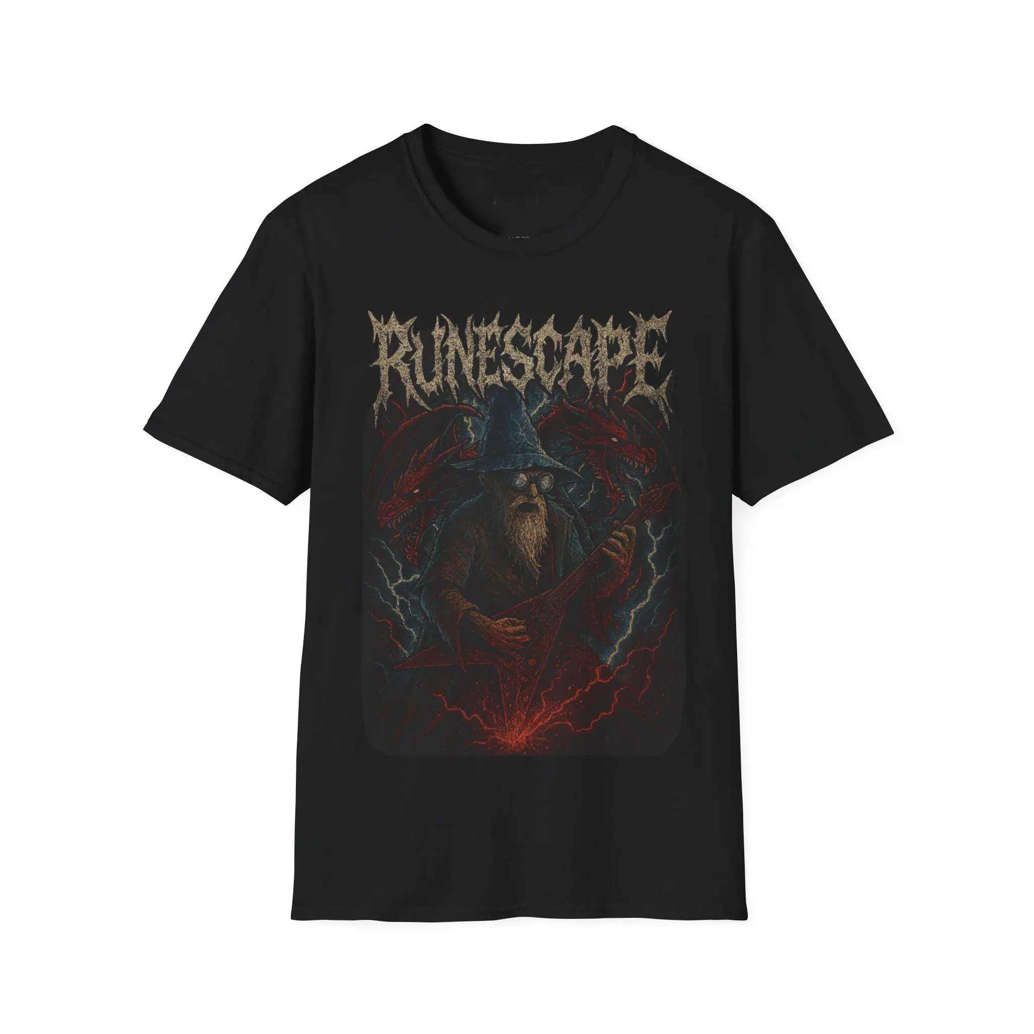 Runescape Metal Graphic T-Shirt Vintage Gamer Fantasy Unisex Tee Gift for Men and Women Classic Cotton