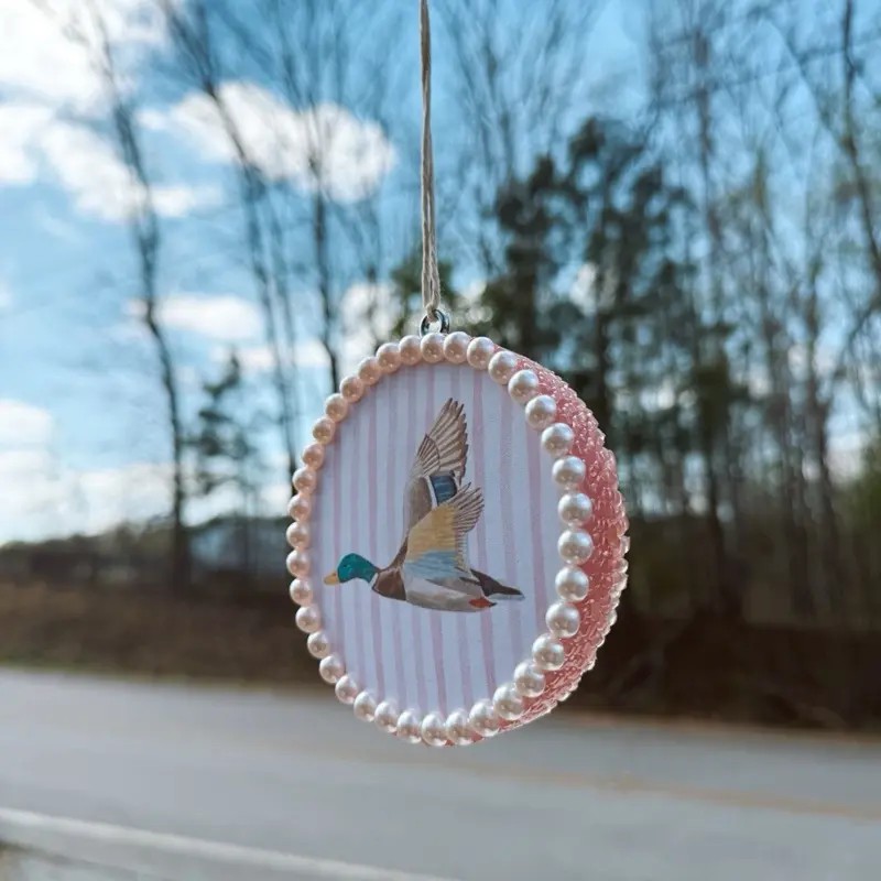 Pink Stripe Mallard Freshie