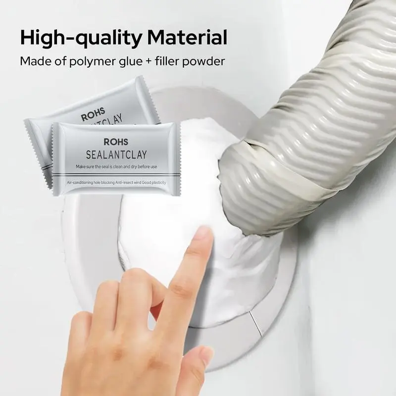 10-Pack Premium Waterproof Wall Repair Sealing Clay Duct Seal - Invisible Waterproof Sealant, Anti-Leak Quick Easy Solution for Wall Hole Repair, Air Conditioning Pipes