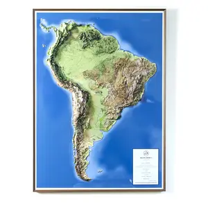 3D South America Map