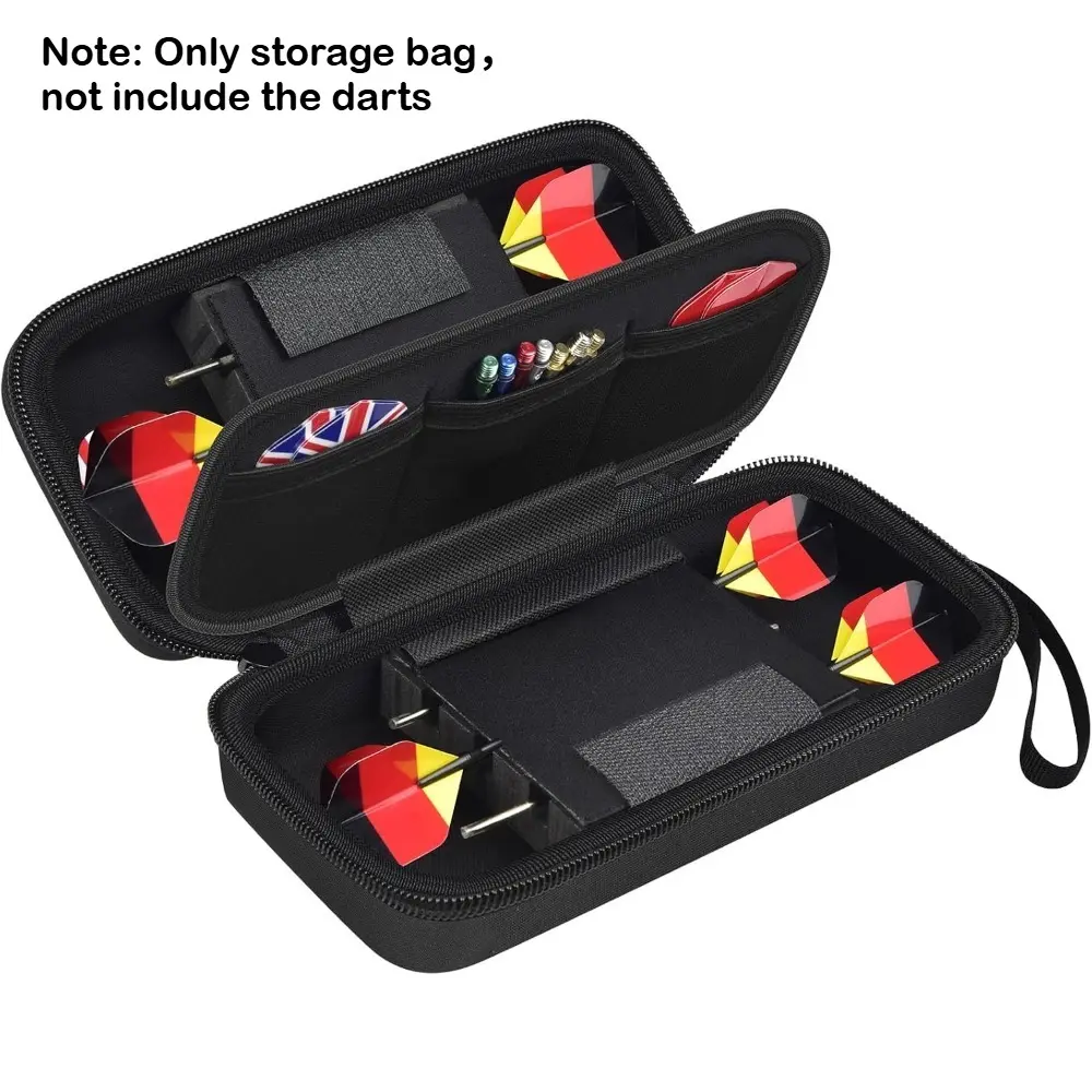 Darts Case for 6 Steel and Soft Tip Darts, Sport Darts Carrying Storage Holder Fits for Dart Tips, Shafts and Flights and Extra Accessories (Box Only)