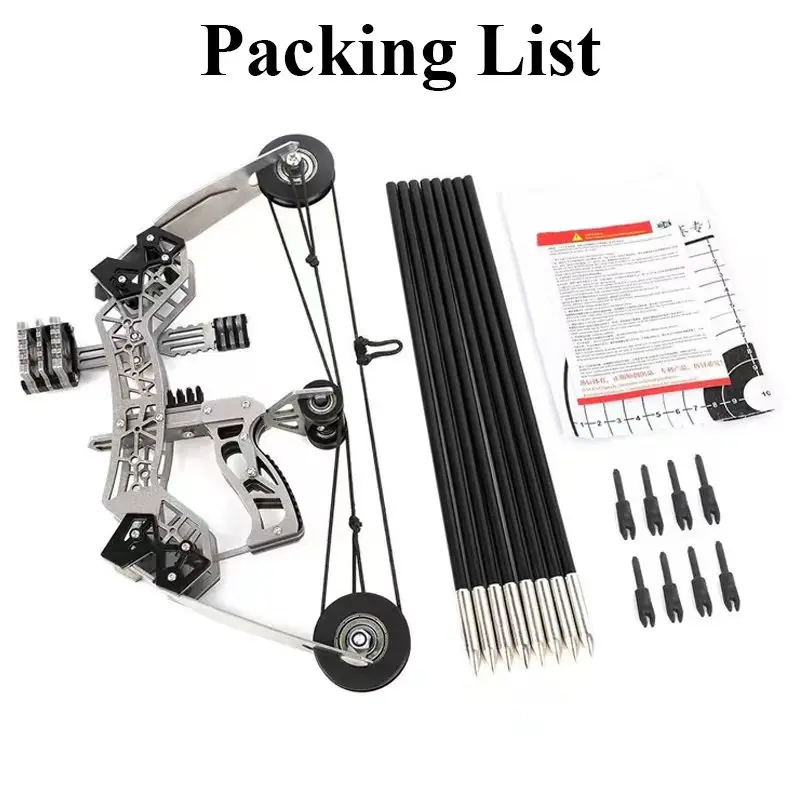 Compound Bow & Arrow Training Set (RH/LH) - Outdoor Hunting Shooting Tool, Entertainment & Gift Option
